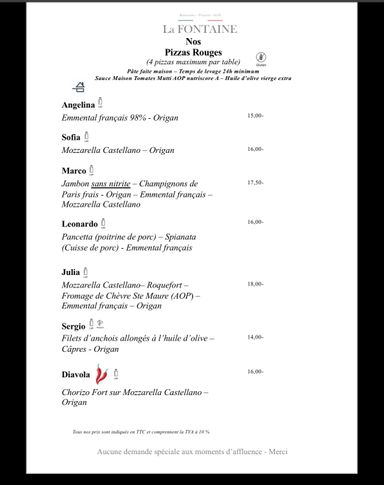 Pizza rouge